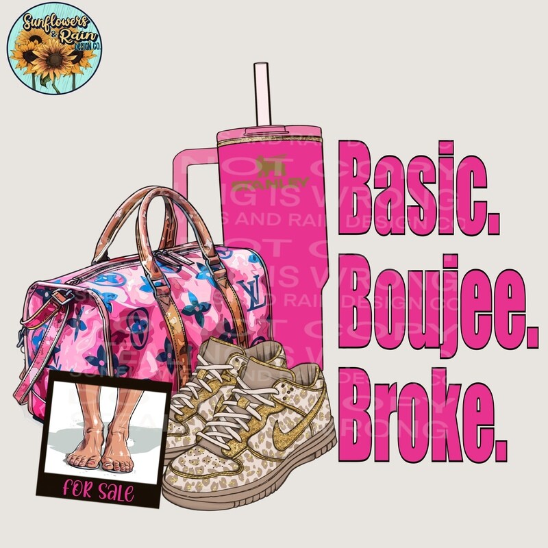 Basic bougie broke PNG digital download, Sublimation design.