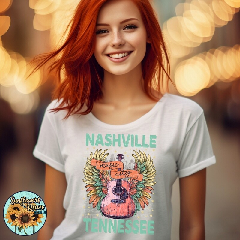 Nashville TN png file,digital download, Sublimation design.