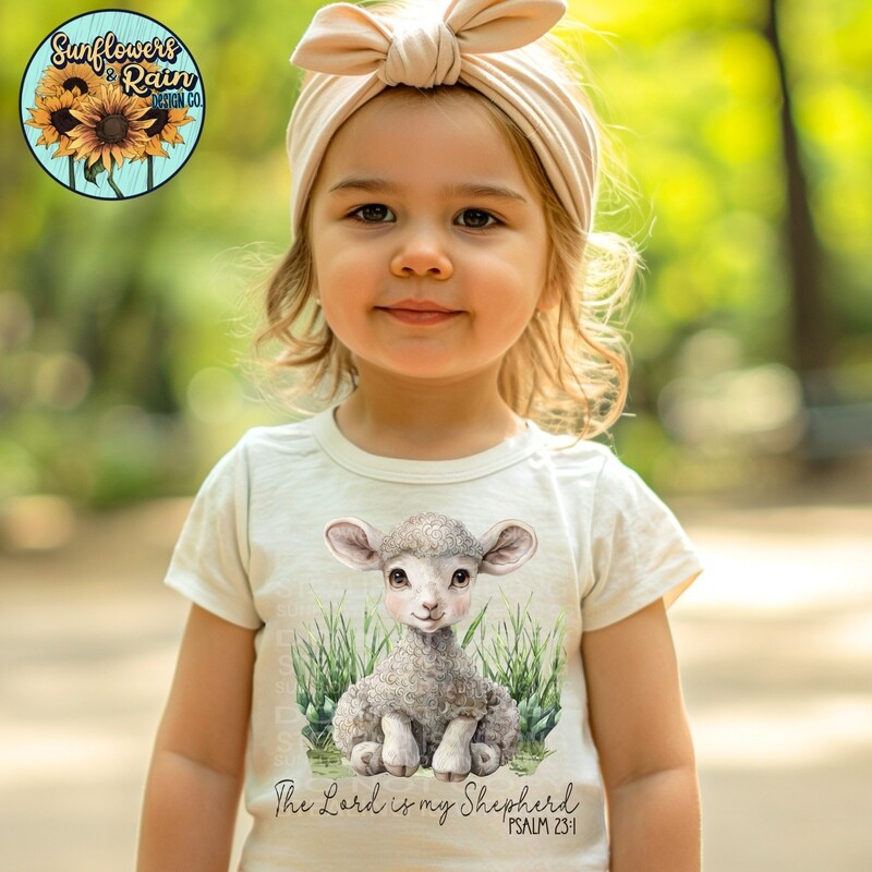 The lord is my shepherd png file, digital download, Sublimation design.