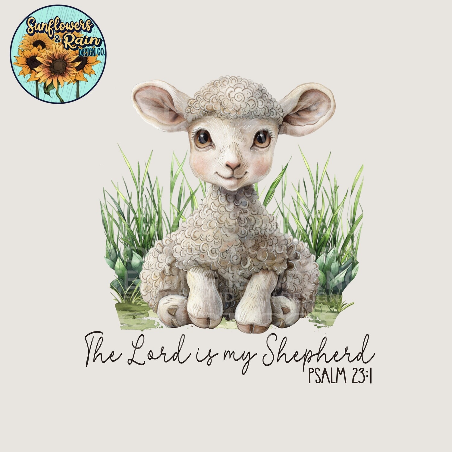 The lord is my shepherd png file, digital download, Sublimation design.