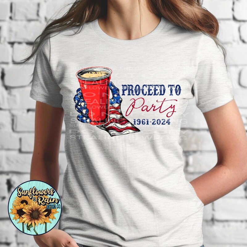 Proceed to party. Country Music  png file included  digital download, Sublimation design.