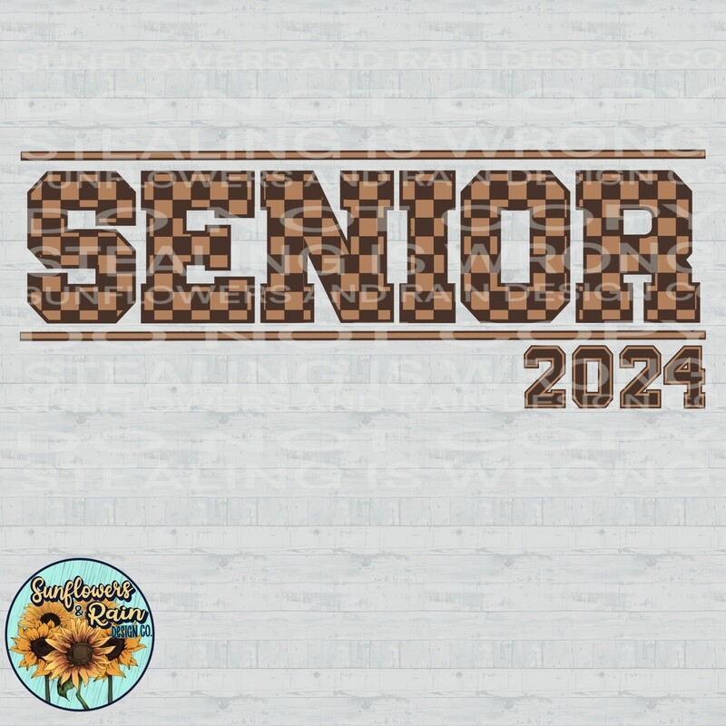 Senior 2024 png file included digital download, Sublimation design.