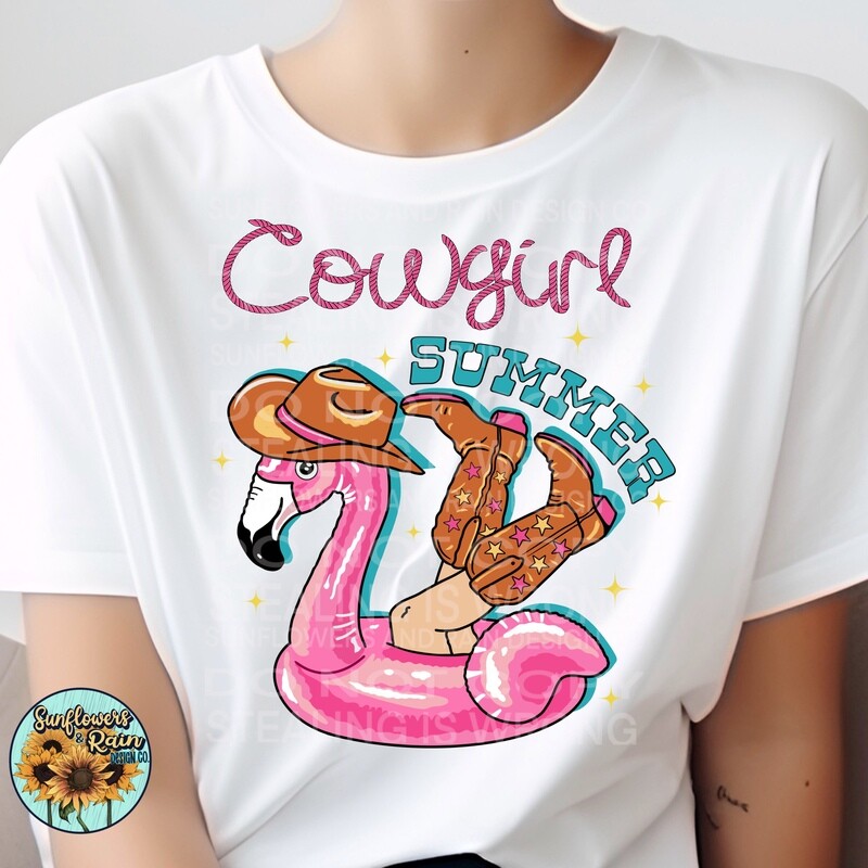 Cowgirl Summer  png file included digital download, Sublimation design.