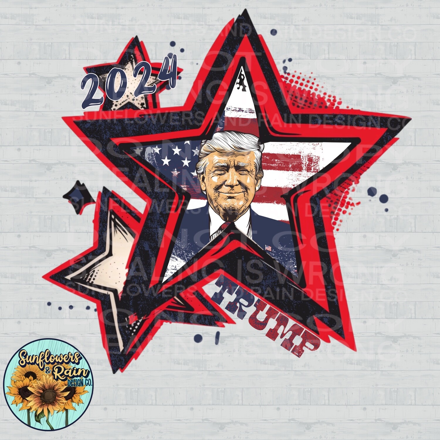Trump 2024 png file included digital download, Sublimation design.