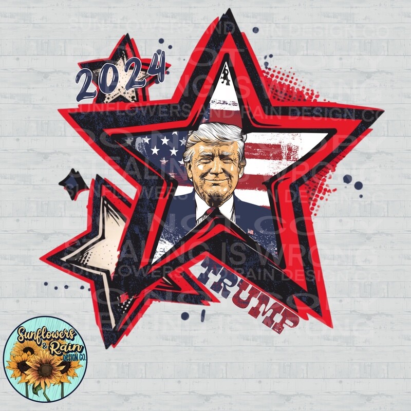 Trump 2024 png file included digital download, Sublimation design.