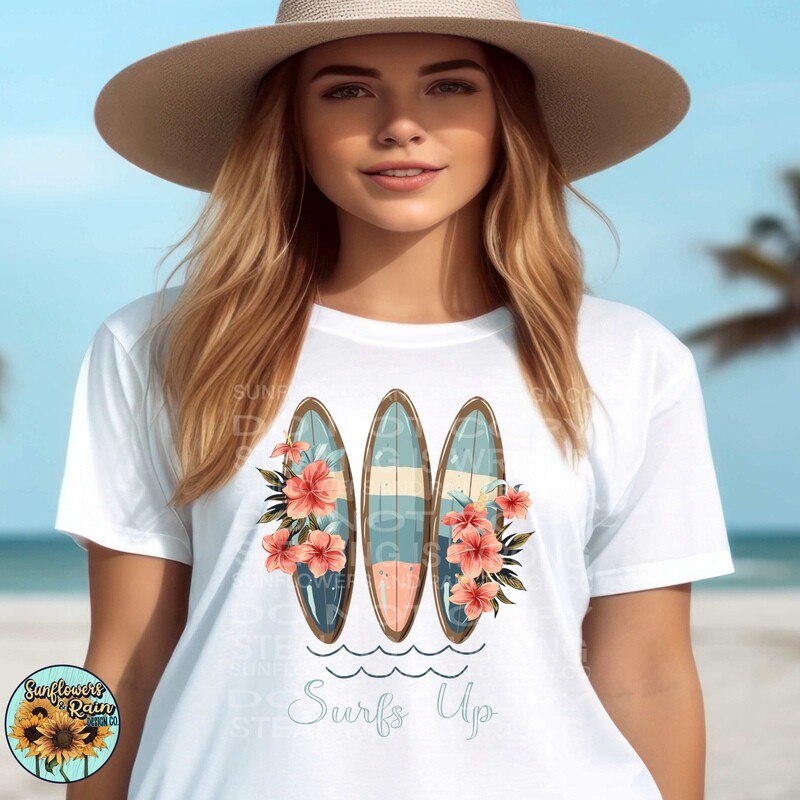 Surfs up png file included digital download, Sublimation design.