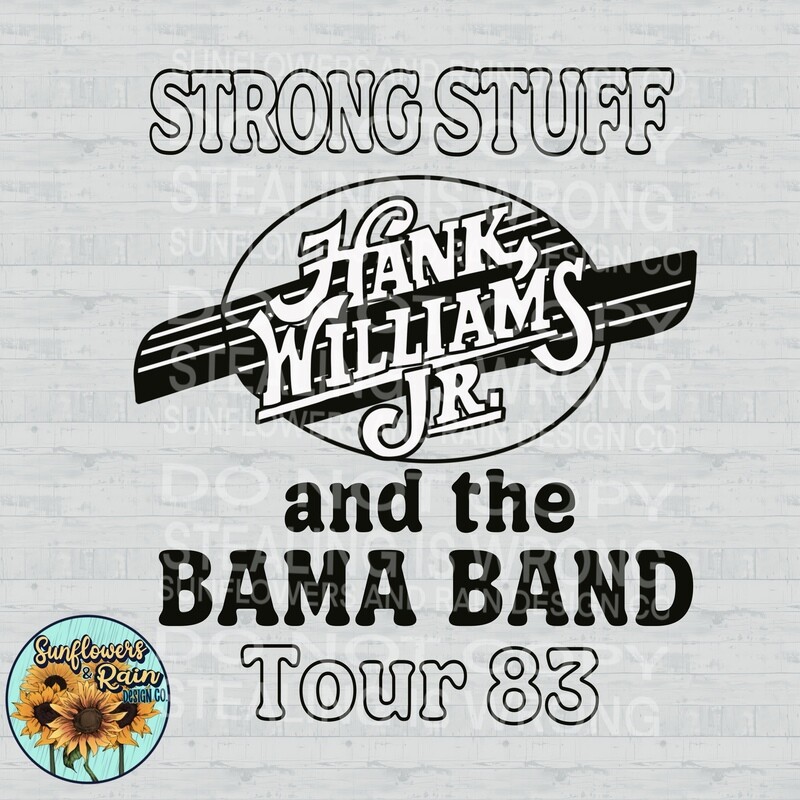 Hank Williams Jr png file included digital download, Sublimation design.