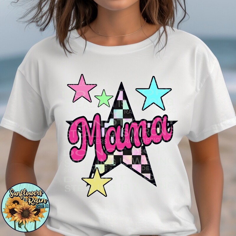 Retro mama png file included digital download, Sublimation design.