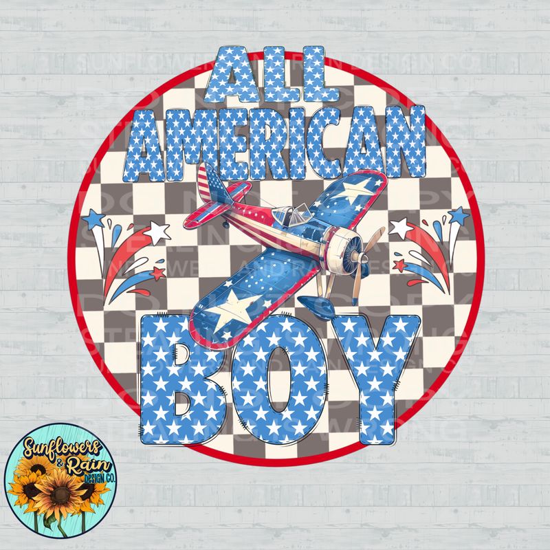 All American boy png file included digital download, Sublimation design.