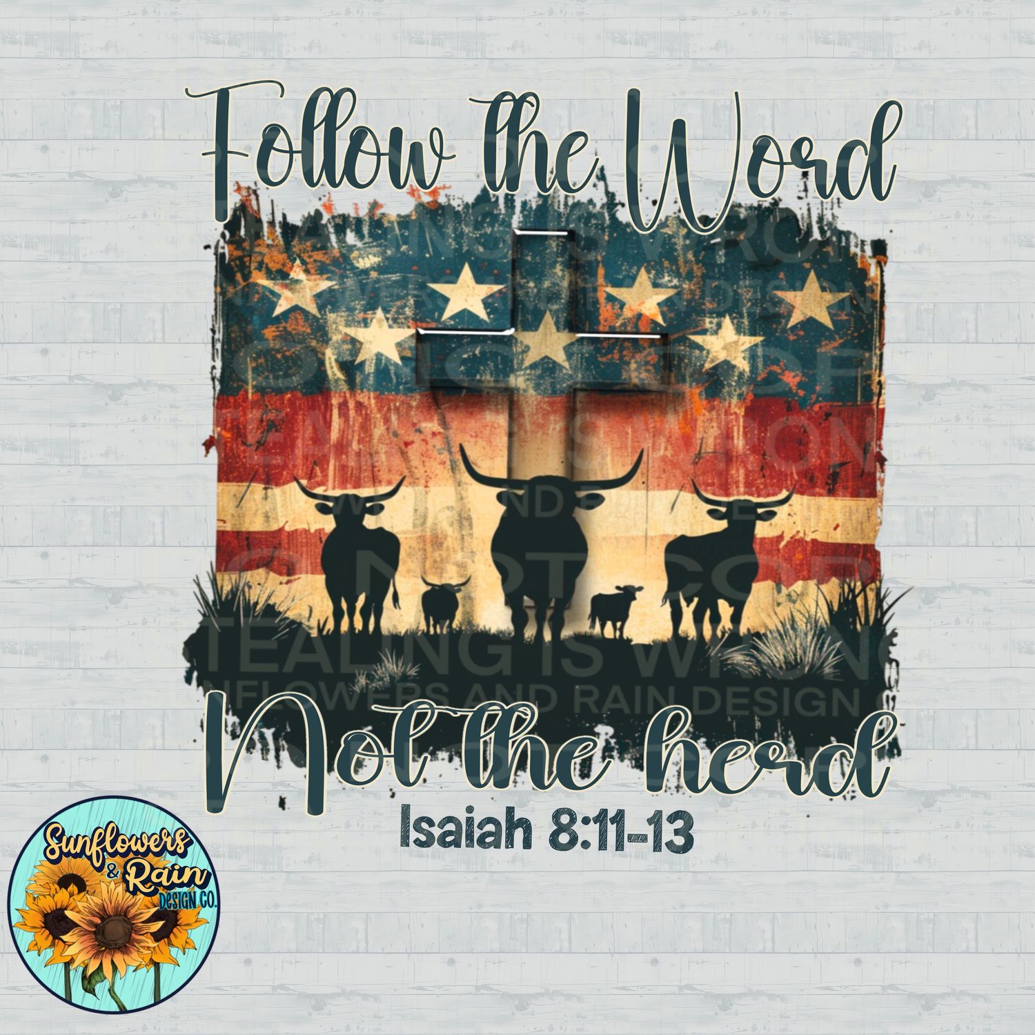 Follow the word not the herd png file included digital download, Sublimation design.