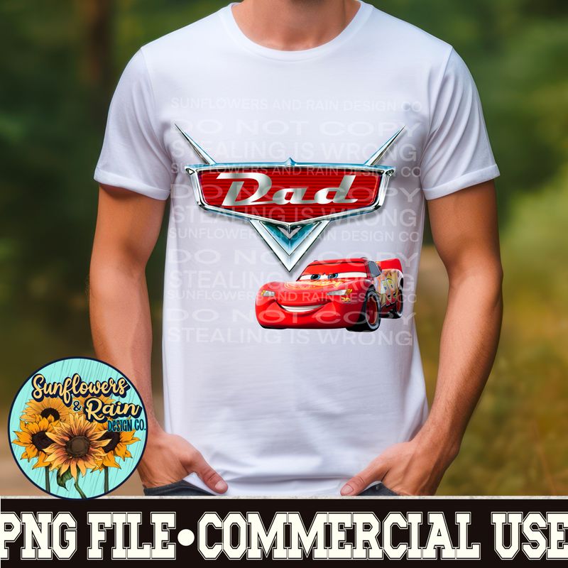 Cars dad  png file included digital download, Sublimation design.