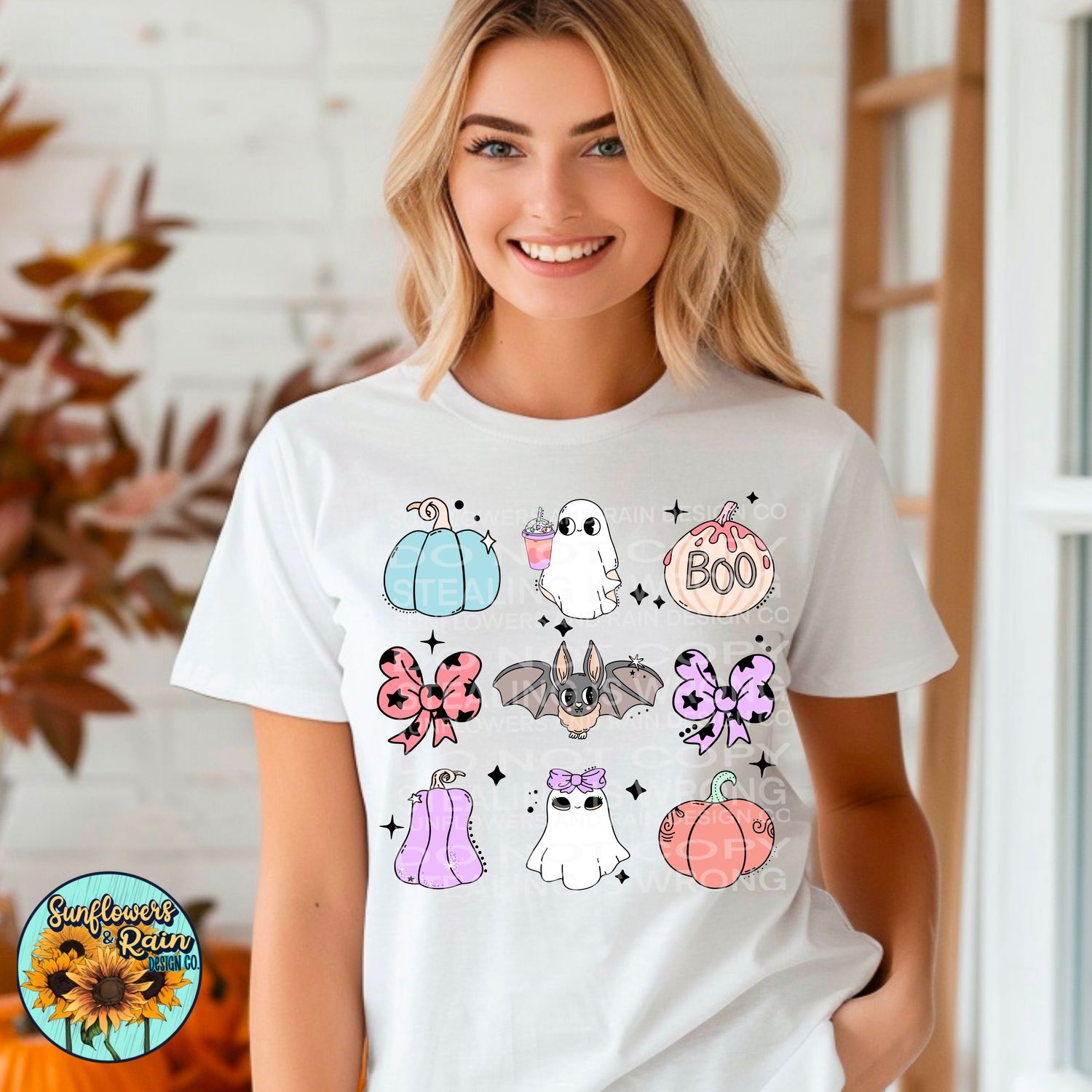 Retro pastel Halloween Png Sublimation file.  Digital download only