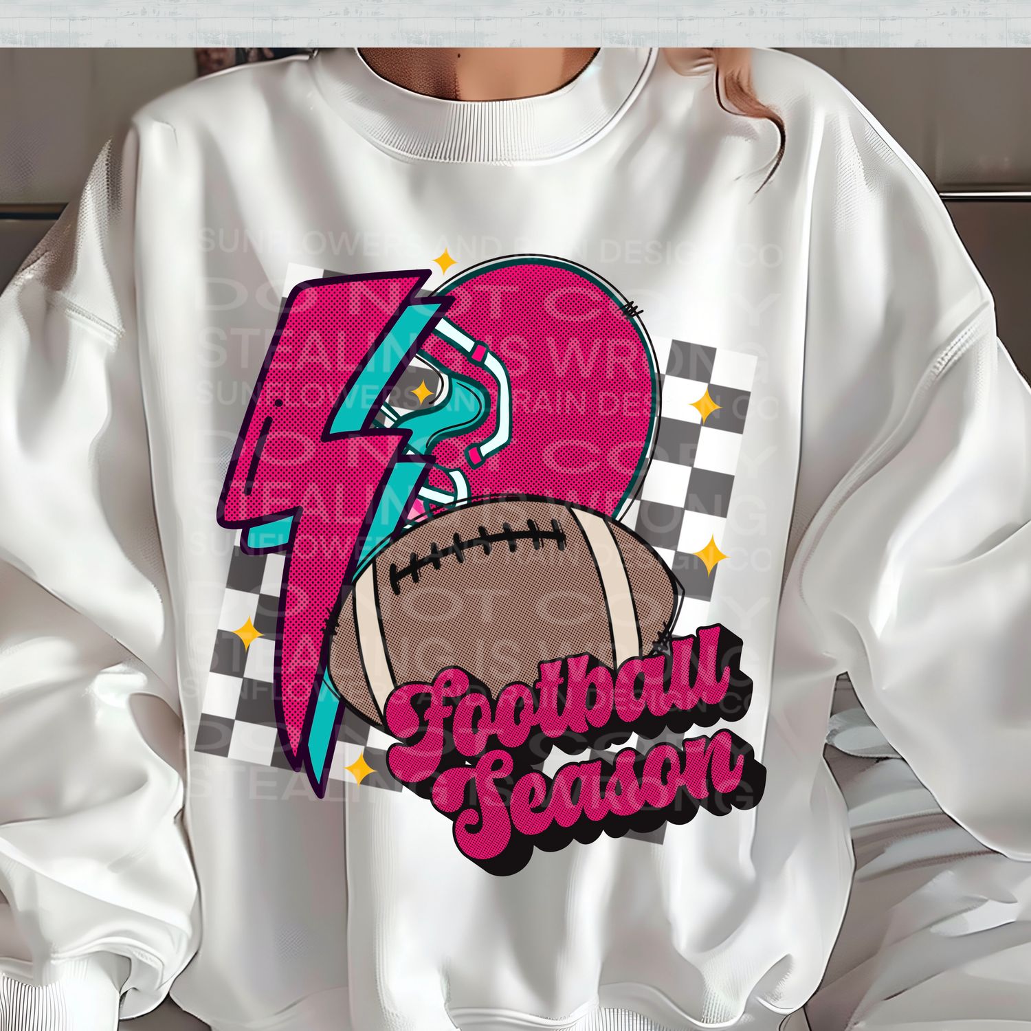 Football Season pink Png Sublimation file.  Digital download only
