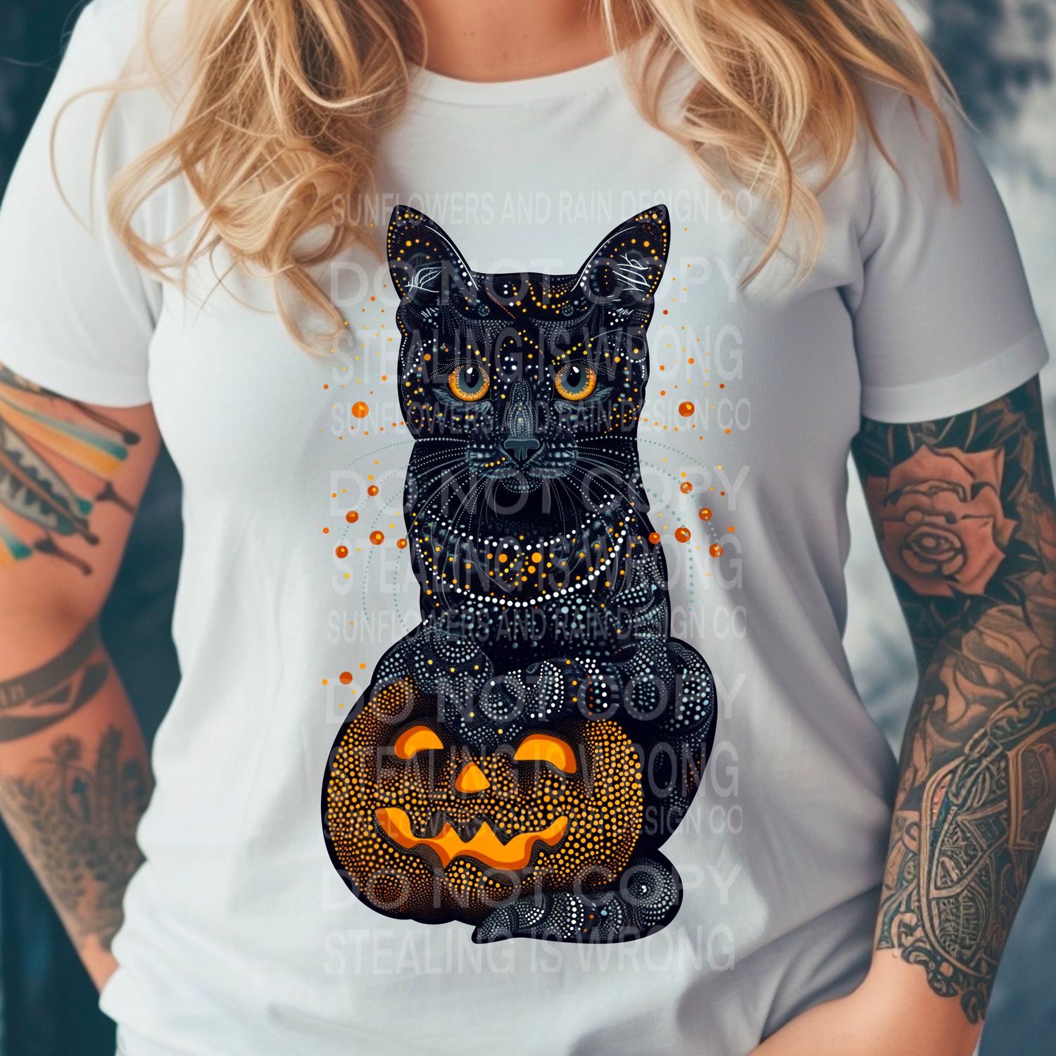 Beautiful detailed cat with pumpkin Png Sublimation file.  Digital download only