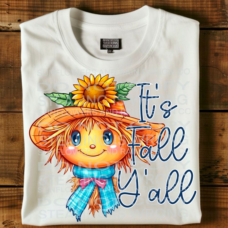 It’s fall y’all girl scarecrow Png Sublimation file.Digital download only
