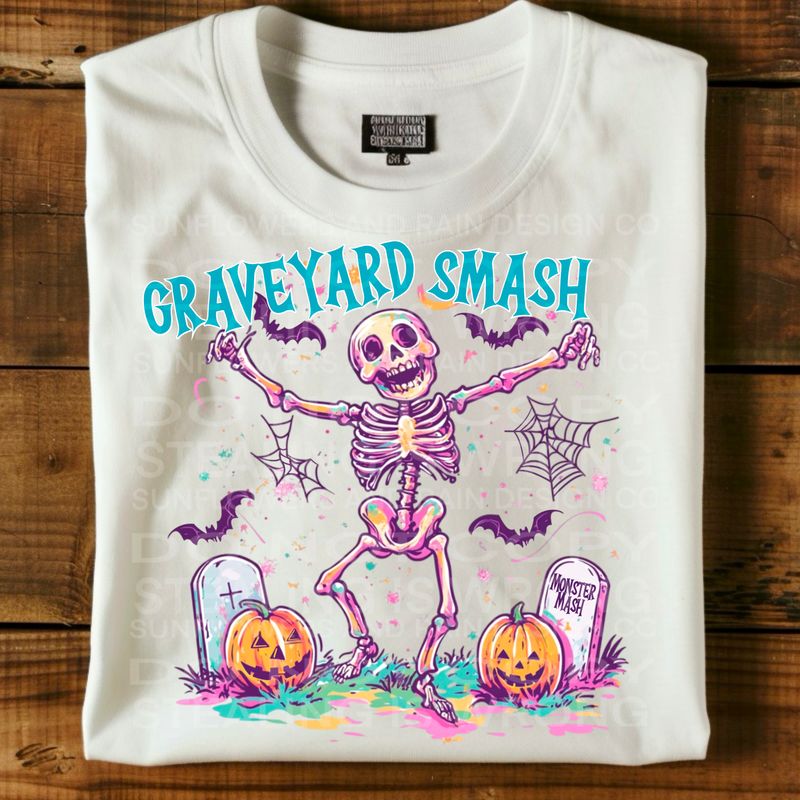 Graveyard smash monster mash Png Sublimation file.Digital download only