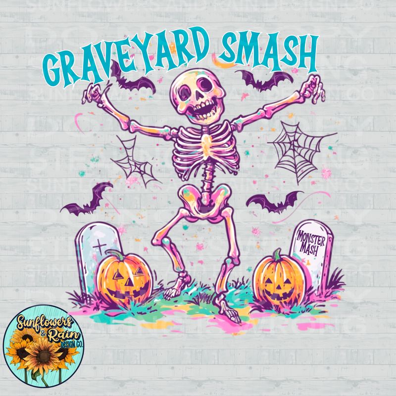 Graveyard smash monster mash Png Sublimation file.Digital download only