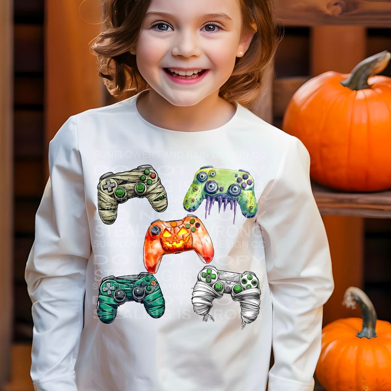 Monster video game controllers Png Sublimation file.Digital download only