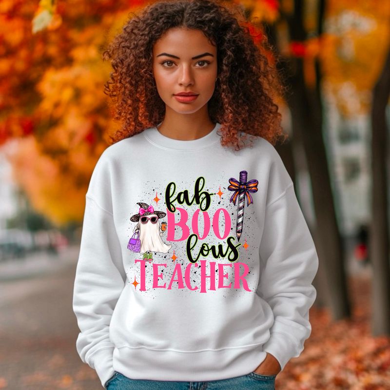 Fab Boo Lous Teacher Png Sublimation file.Digital download only