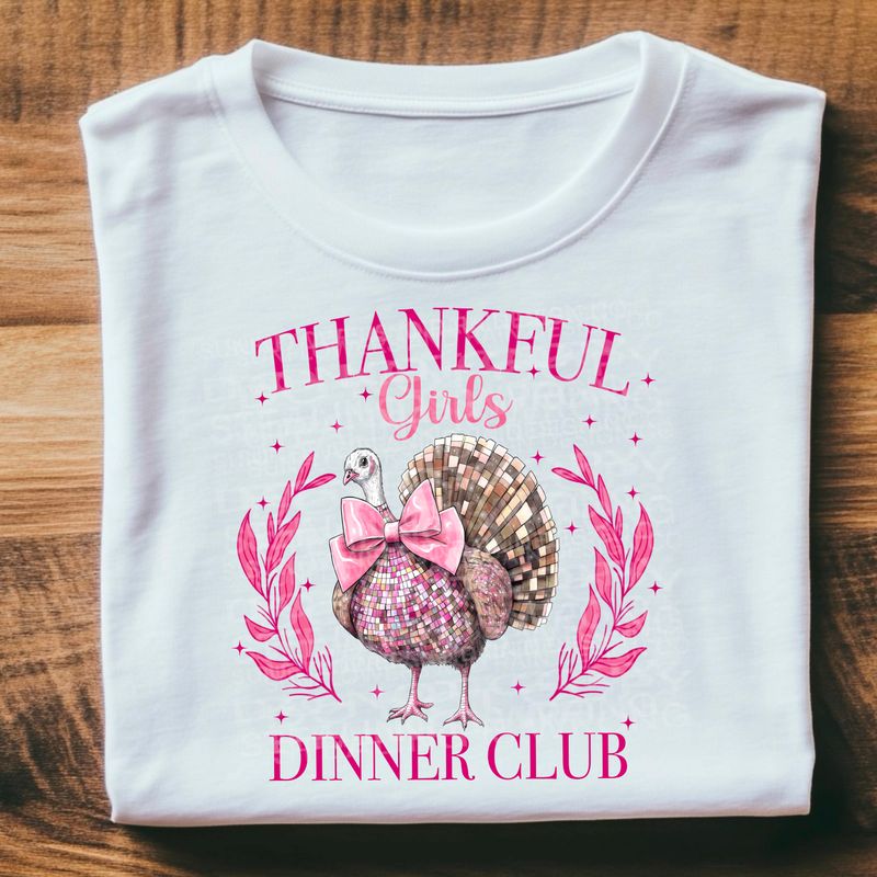 Coquette thankful girls Png Sublimation file.Digital download only