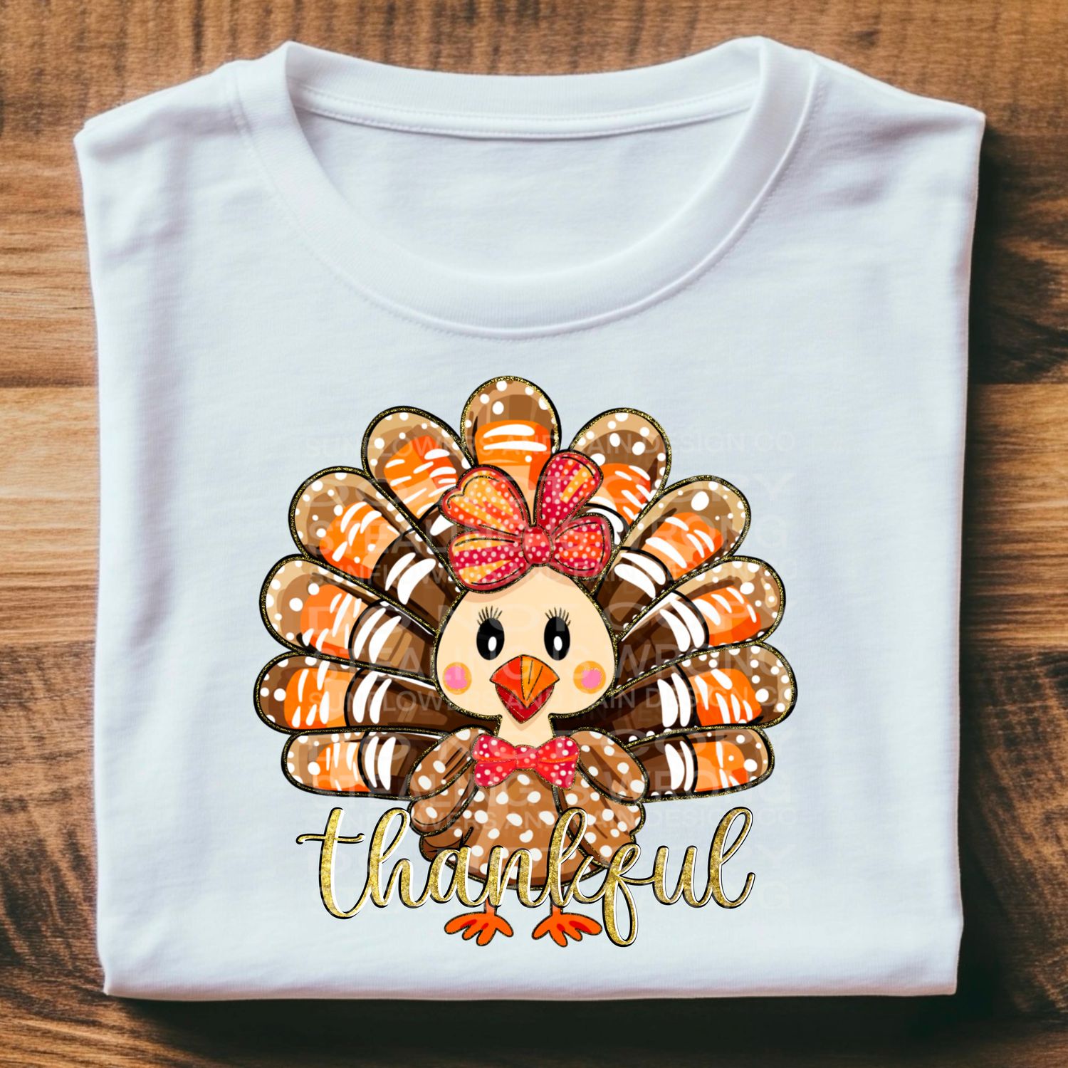 Cute doodle thankful turkey  Png Sublimation file.Digital download only