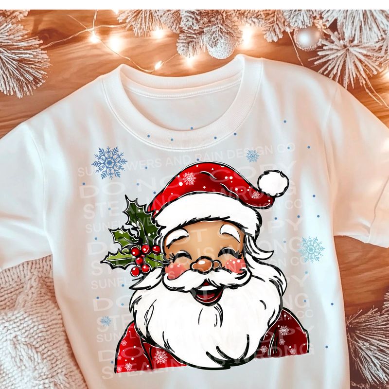 Cute whimsical Santa  Png Sublimation file.Digital download only