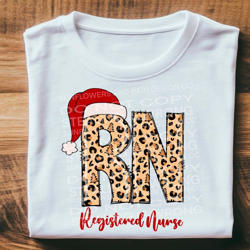 Christmas RN Png Sublimation file.Digital download only