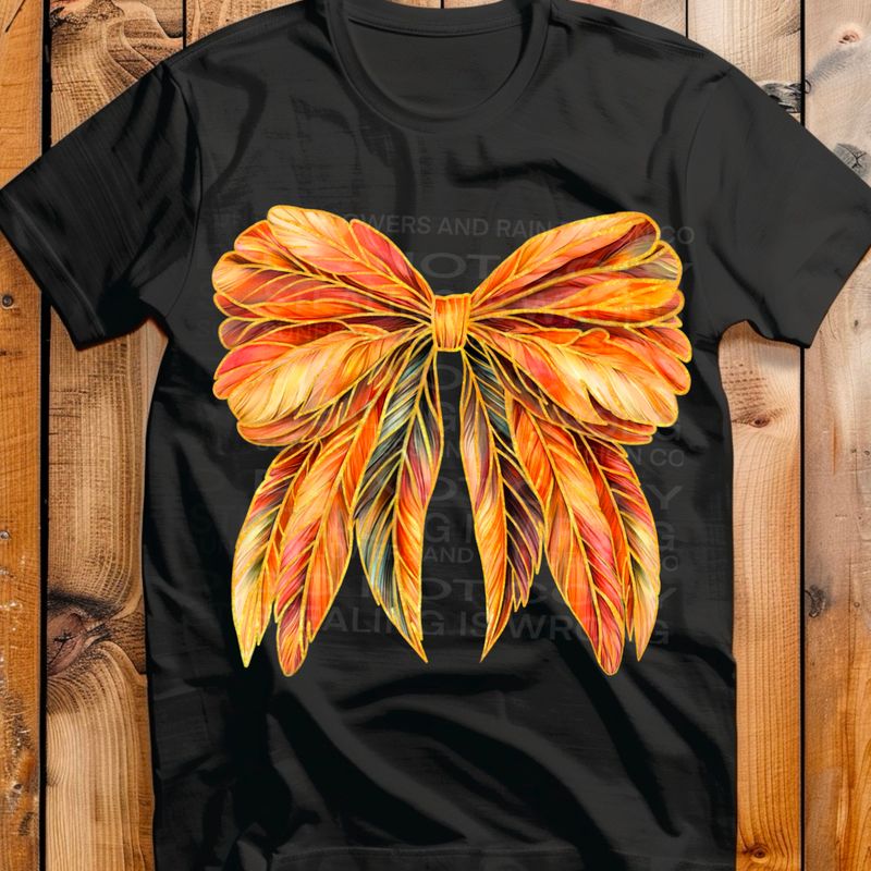 Feather coquette bow Png Sublimation file.Digital download only