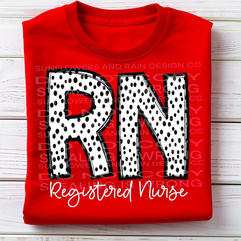 RN Dalmation print Png Sublimation file.Digital download only