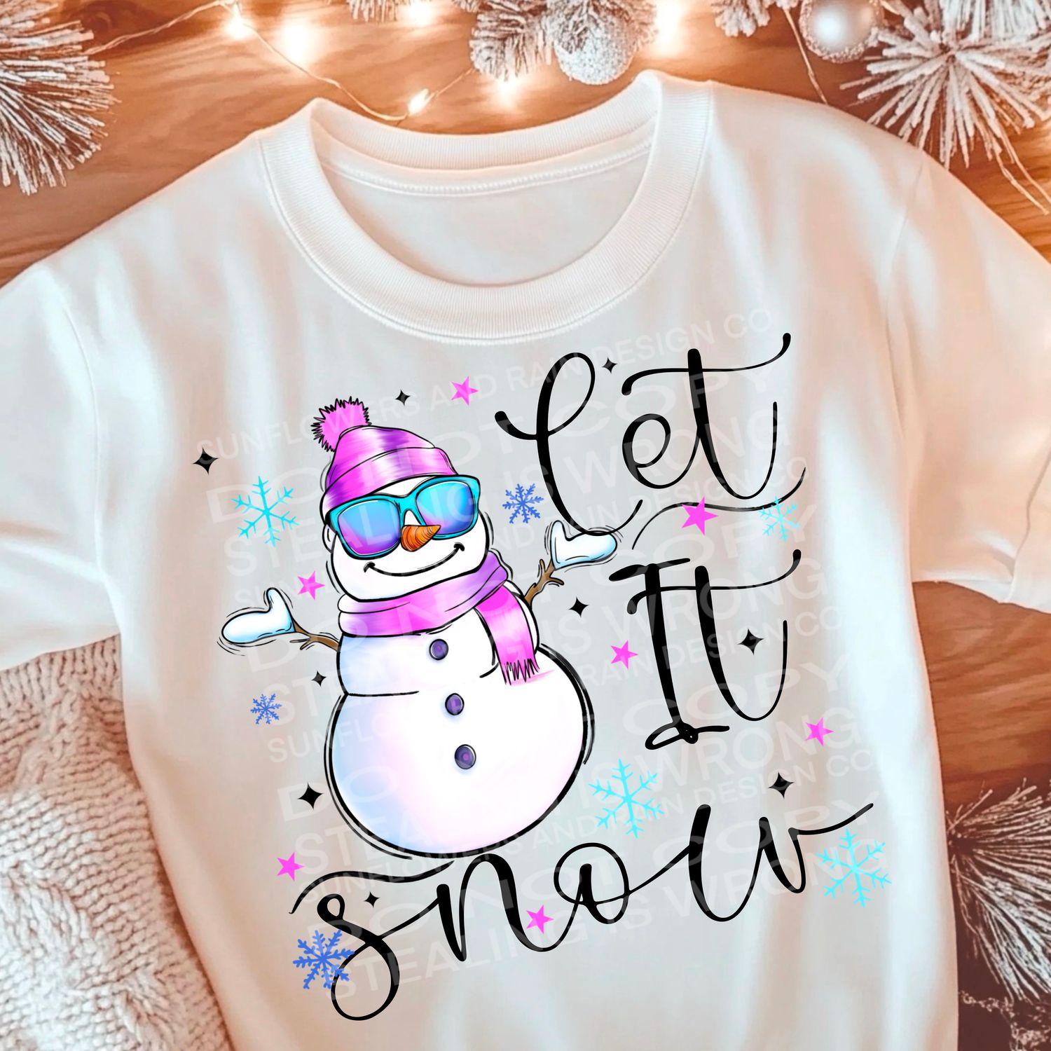 Let it snow Png Sublimation file.Digital download only