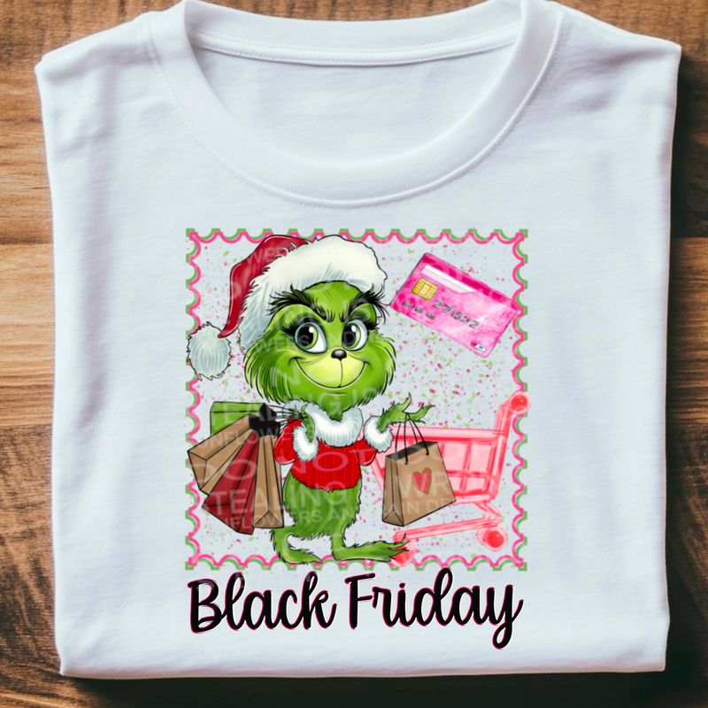 Grinch Black Friday Png Sublimation file.Digital download only
