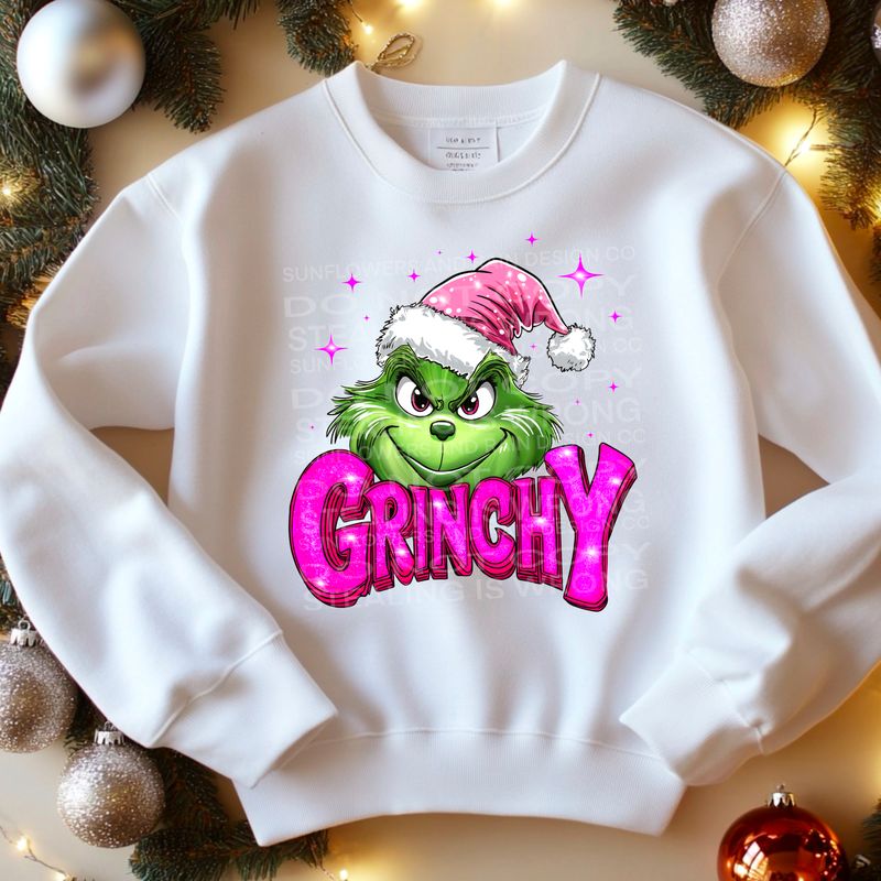 Grinchy, grinch Christmas design  Png Sublimation file.Digital download