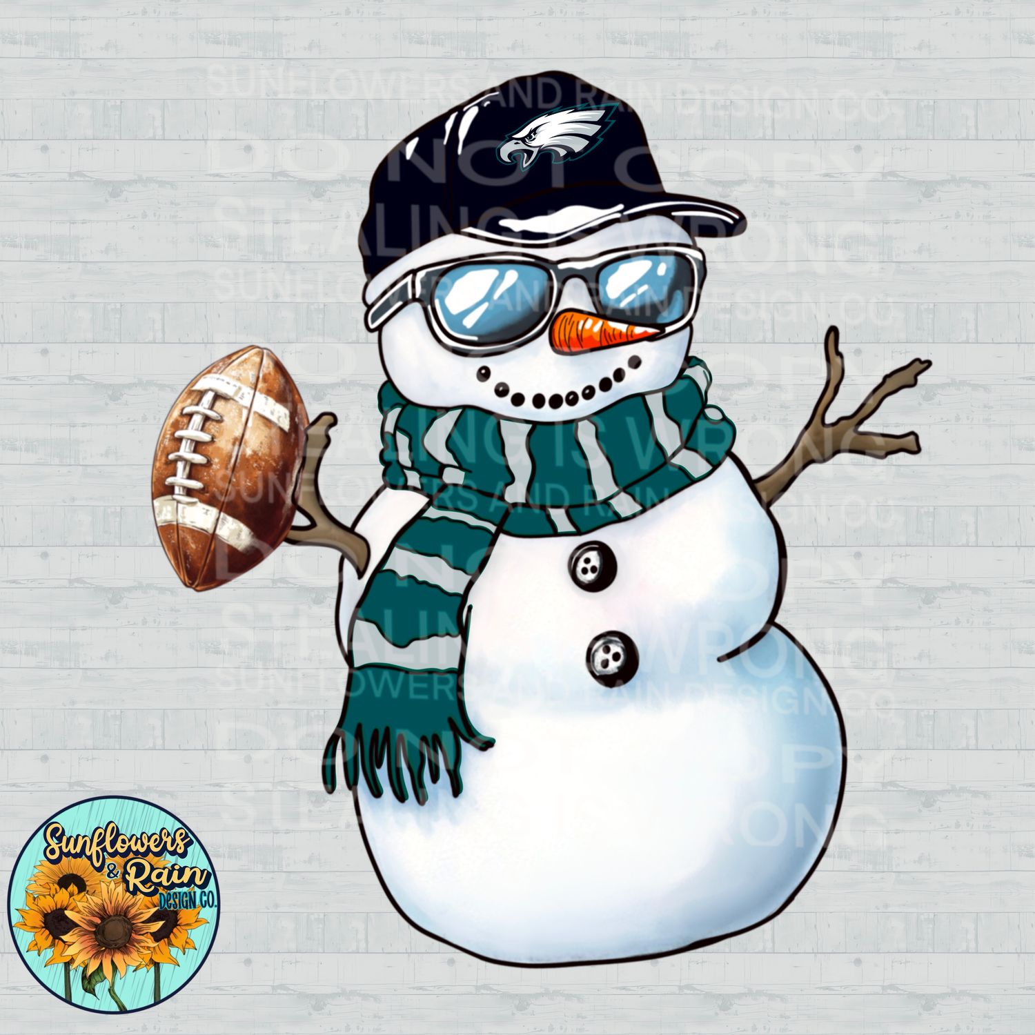 Eagles Christmas snowman football png file for sublimation tshirts. PNG Digital download. Football png. Sublimation design.eagles  png. Snowman