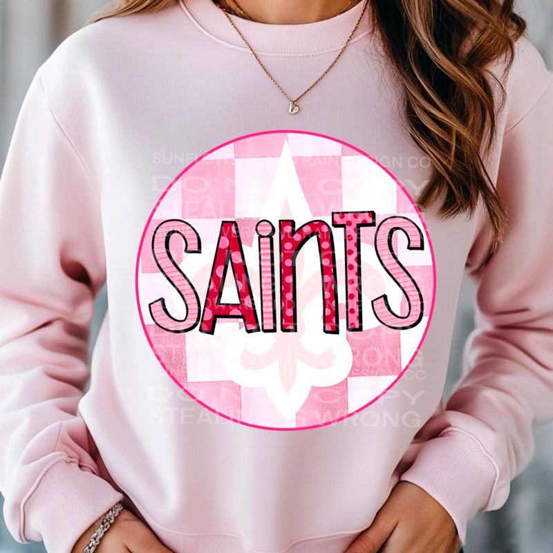 New Orleans Saints  Valentine’s Day Png file for sublimation and dtf T-shirts and prints.