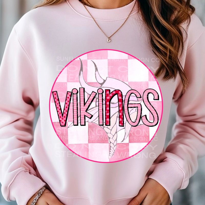 Minnesota Vikings Valentine’s Day Png file for sublimation and dtf T-shirts and prints.