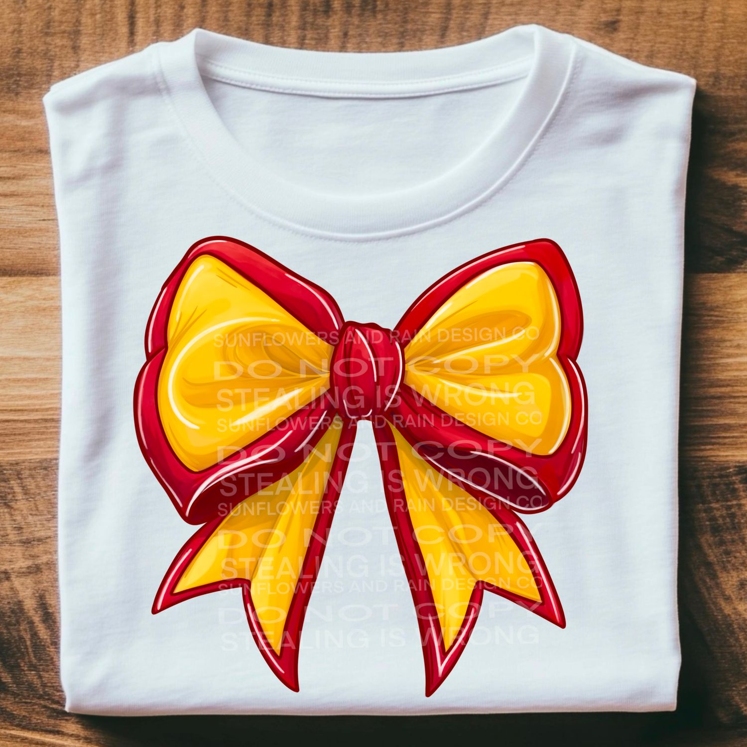 Red and yellow coquette bow.Png file for sublimation and dtf T-shirts and prints.