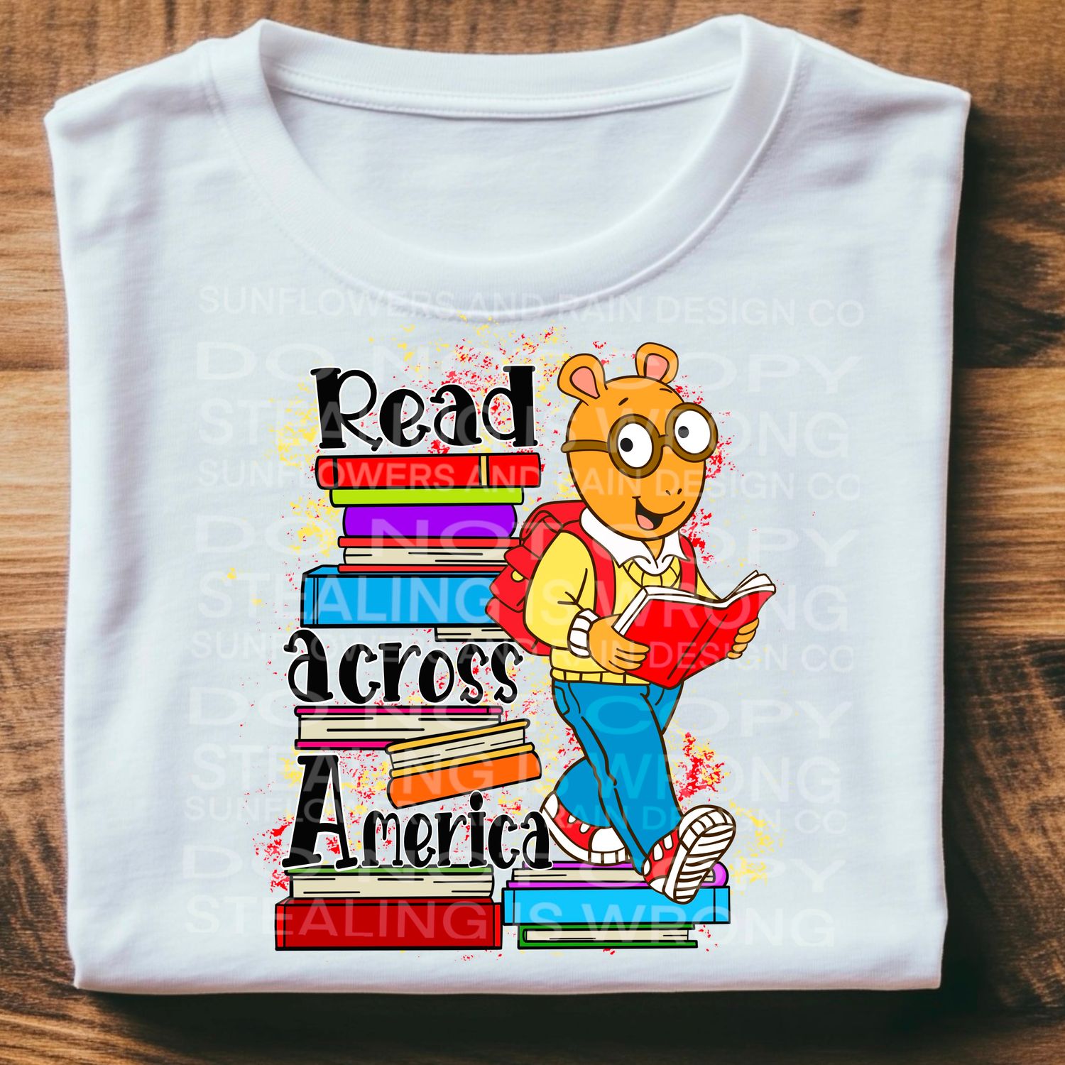 Arthur ,read across America , SUESS , png file for sublimation and dtf shirts. Digital download only.