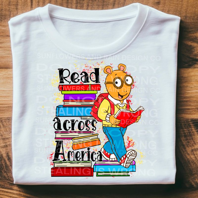 Arthur ,read across America , SUESS , png file for sublimation and dtf shirts. Digital download only.