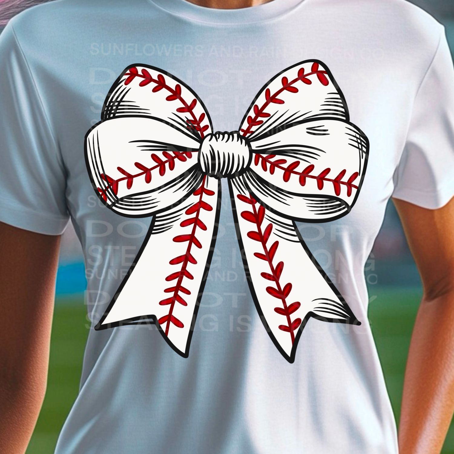 Baseball bow, coquette bow png file for sublimation and dtf shirts. Digital download only.