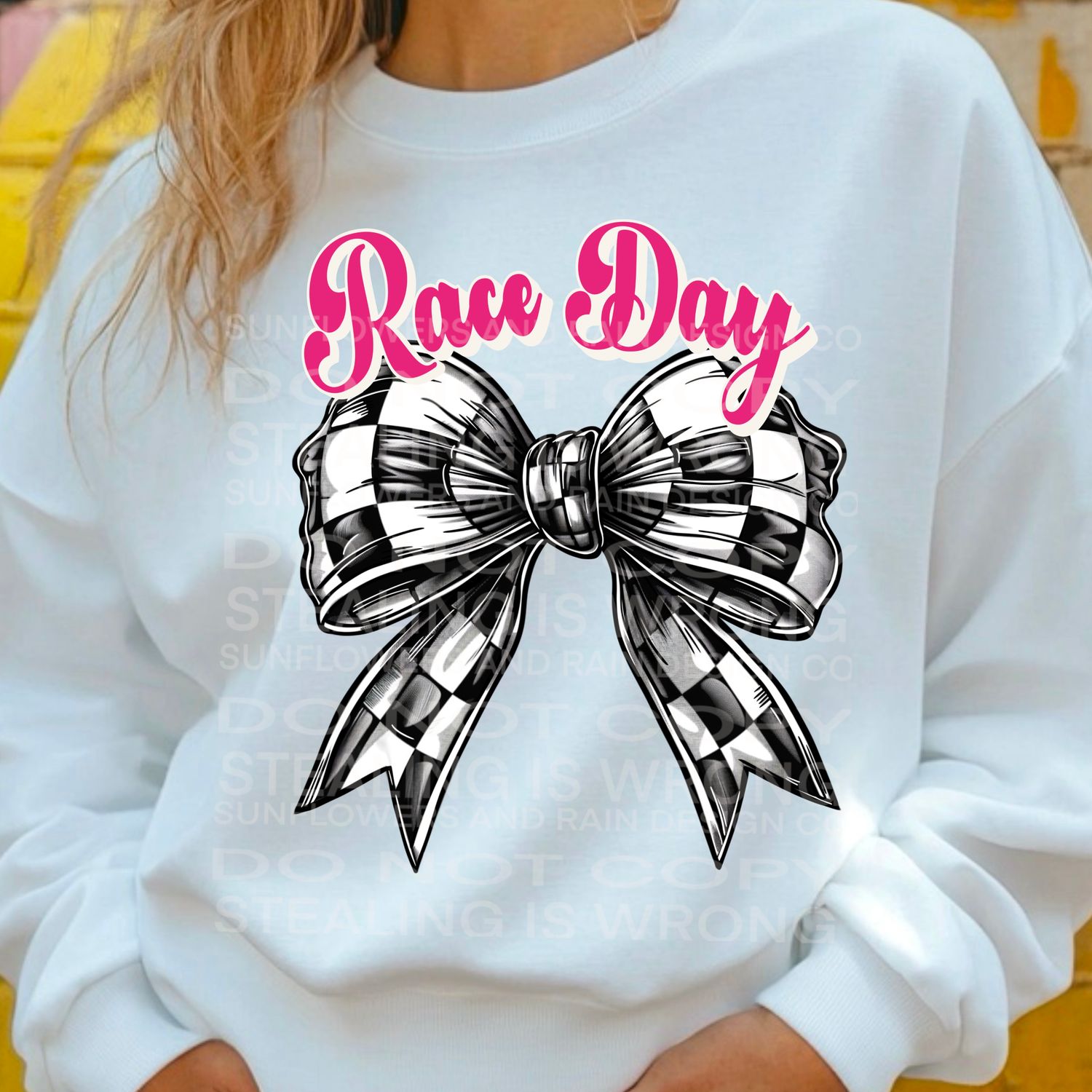 Race day pink checkered bow, coquette bow png file for sublimation and dtf shirts. Digital download only.