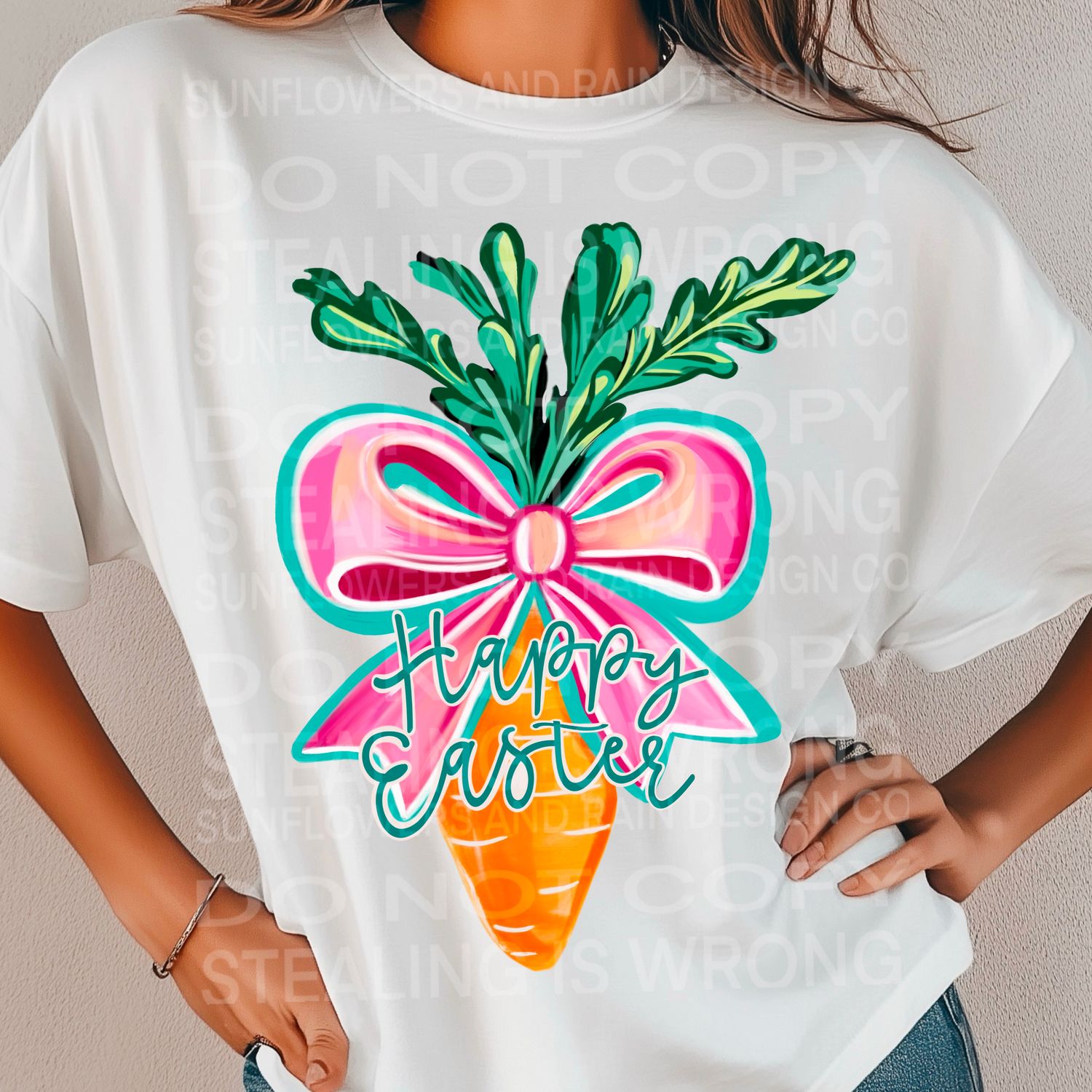 Coquette brushstroke carrot Happy Easter   png file for sublimation and dtf shirts. Digital download only.