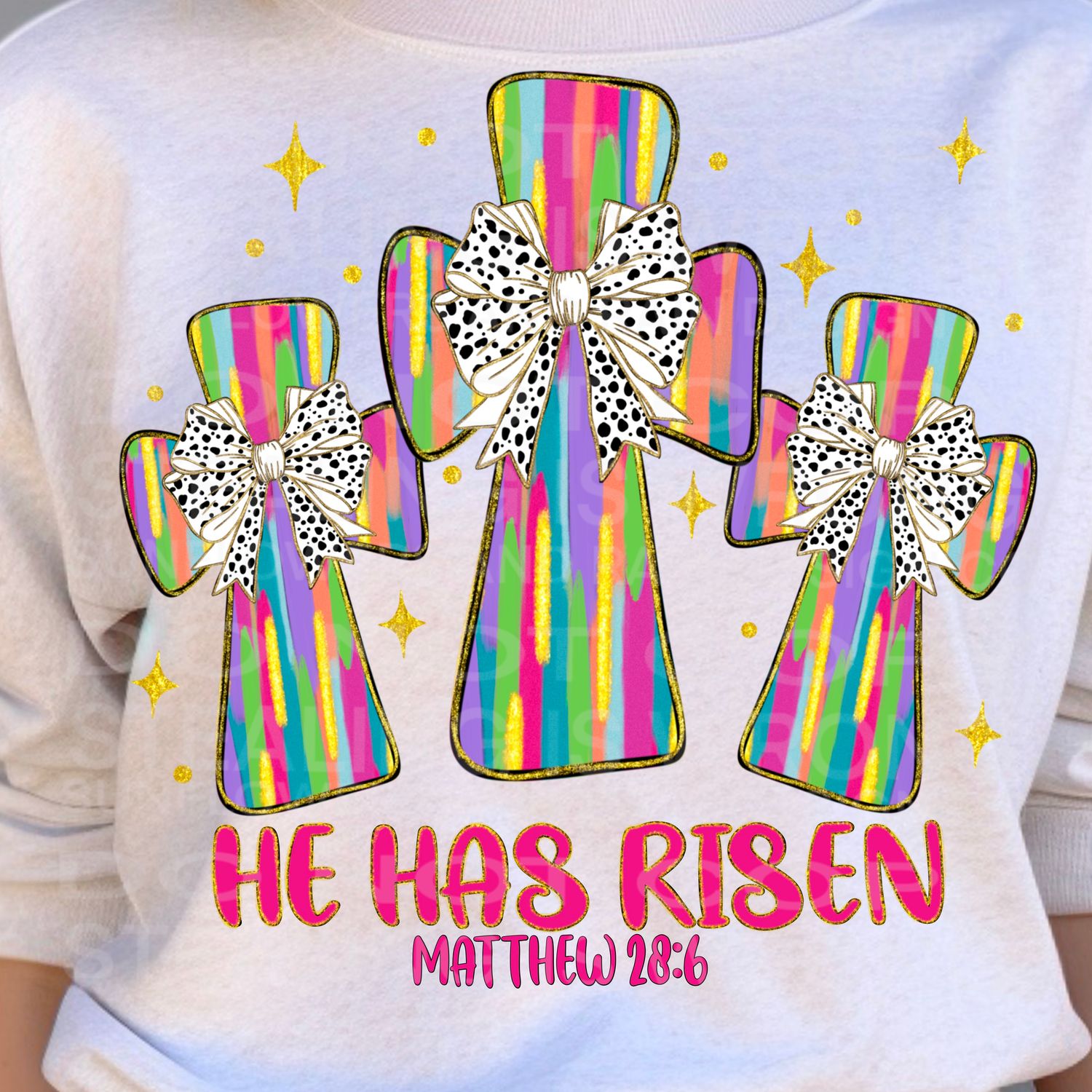 Coquette brushstroke He has Risen  png file for sublimation and dtf shirts. Digital download only.