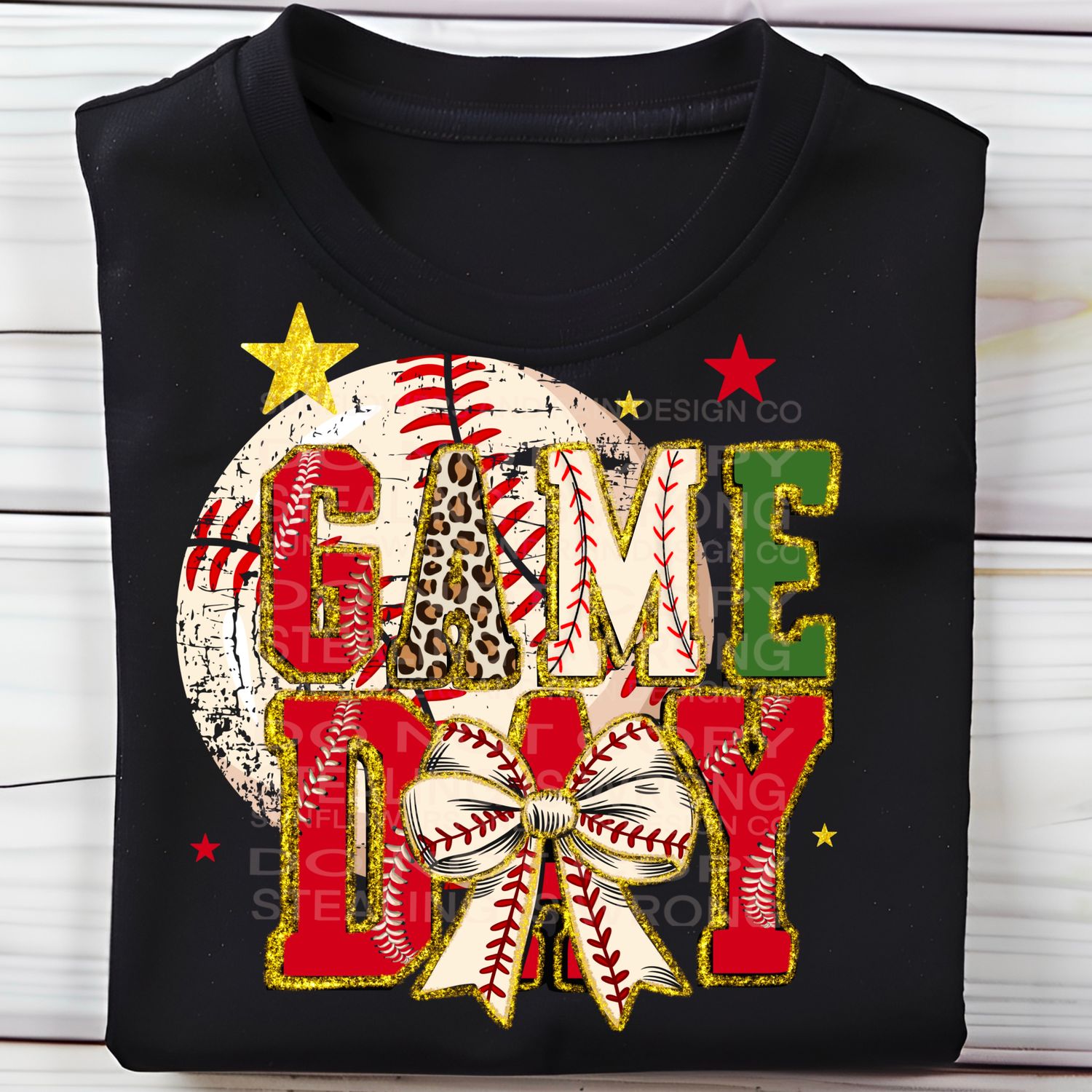 Game Day with and without gold glitter png file for sublimation and dtf shirts. Digital download only.