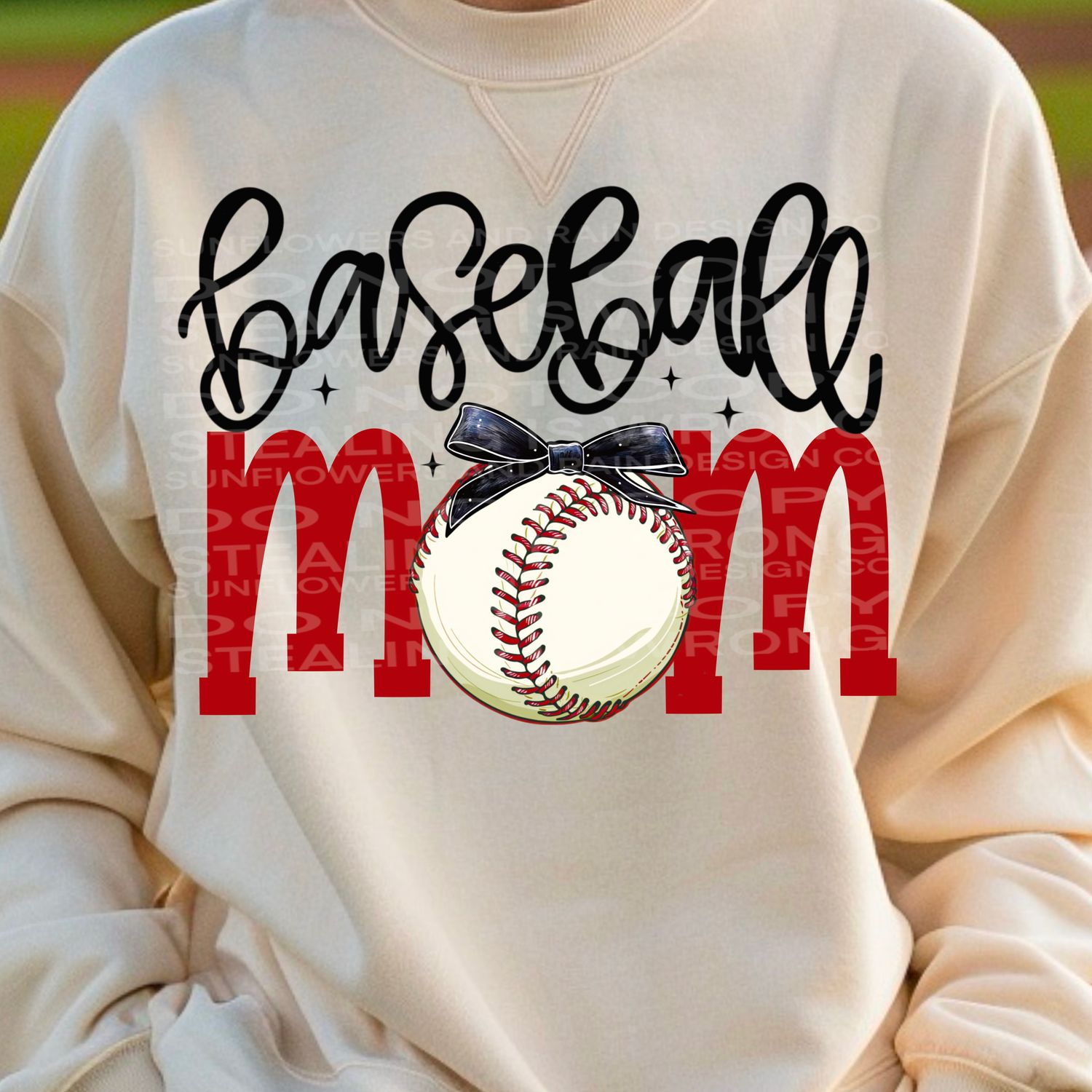 Baseball mom bow png file for sublimation and dtf shirts. Digital download only.