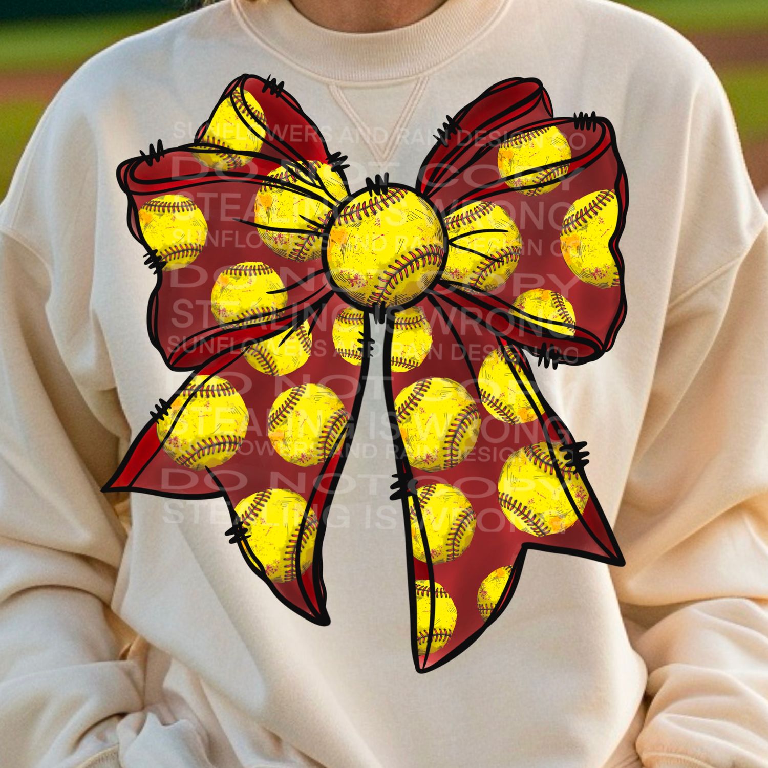 Softball bow png file for sublimation and dtf shirts. Digital download only.