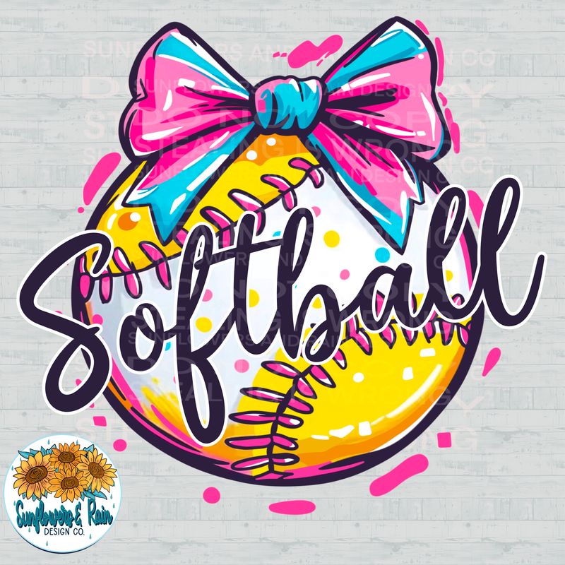 Softball pink coquette  png file for sublimation and dtf shirts. Digital download only.