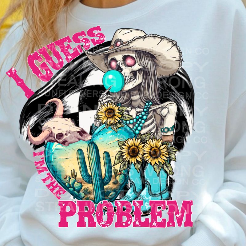 Guess I’m the problem png file for sublimation and dtf shirts. Digital download only.