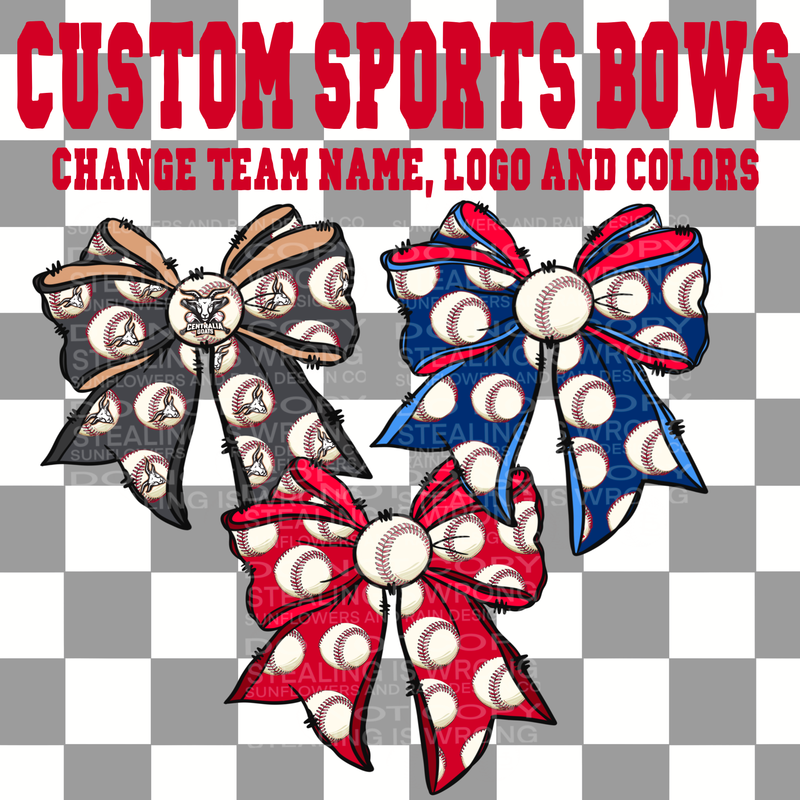 Exclusive Custom sports bow png file High school and Grade school only.