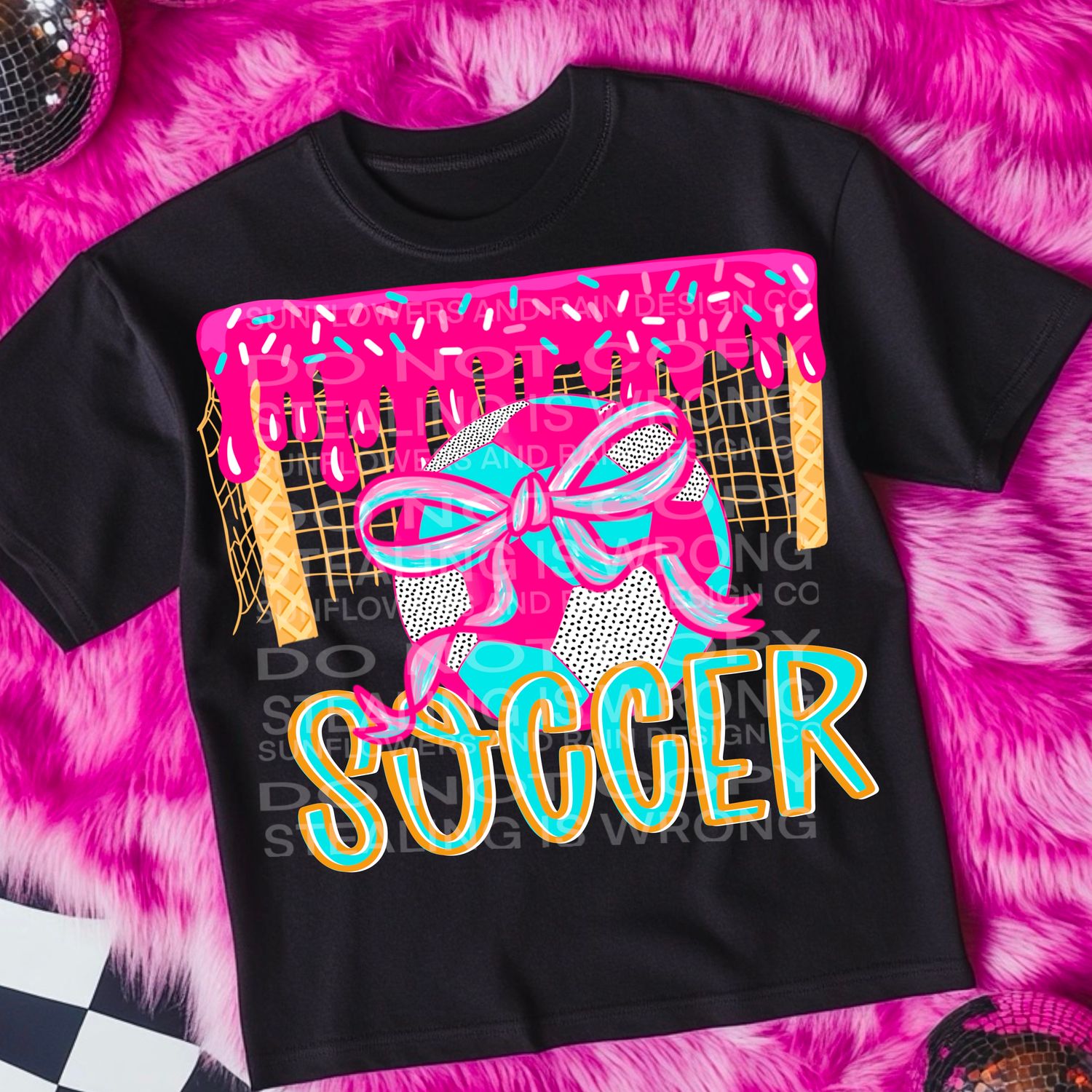 Soccer drip pink coquette bow png file for sublimation and dtf shirts. Digital download only.