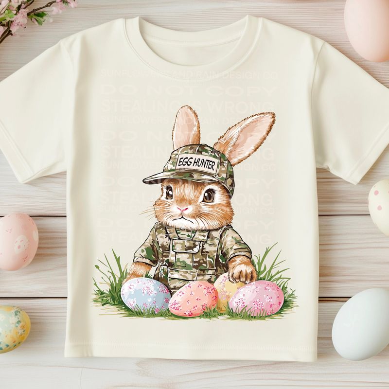 Easter Egg hunter png file for sublimation and dtf shirts. Digital download only.